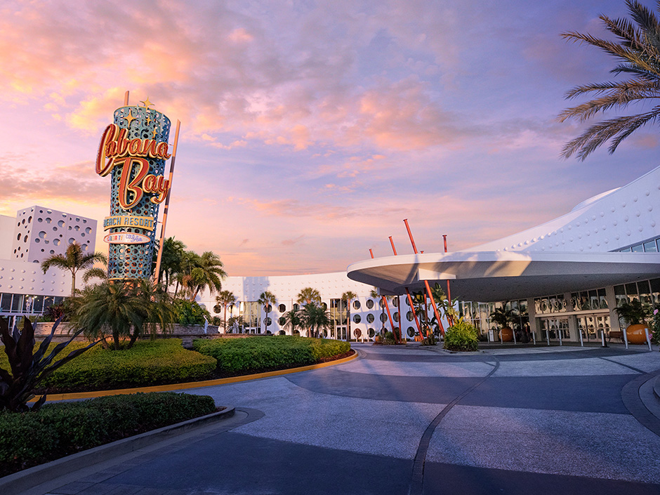 Exterior of Universal’s Cabana Bay Beach Resort in Orlando