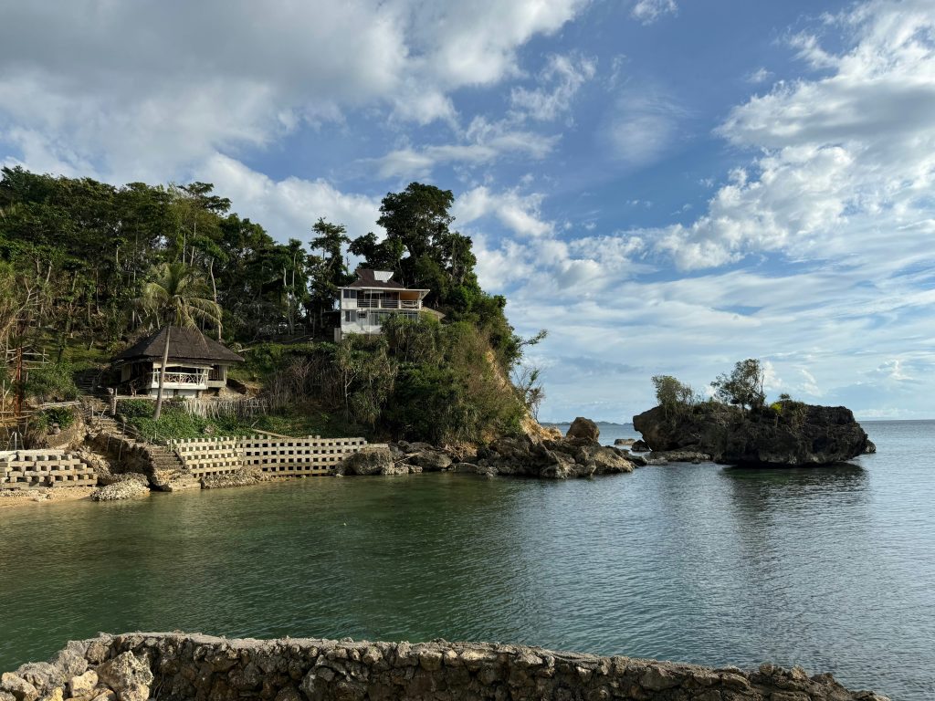 Quiet coastal cove in Nueva Valencia, Guimaras Island.