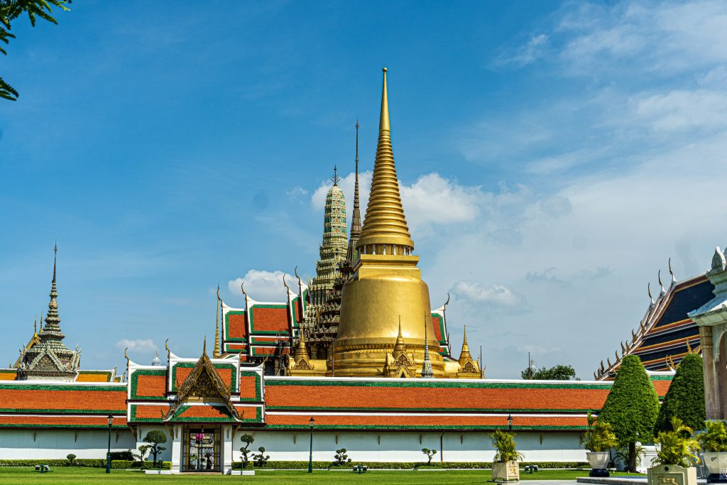 Wat Phra Kaew (Temple of the Emerald Buddha) in Bangkok, Thailand.